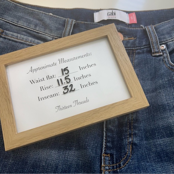 Cabi Jeans Blue Wash Denim 5th Avenue Stretch Ultra High Rise - Picture 11 of 11